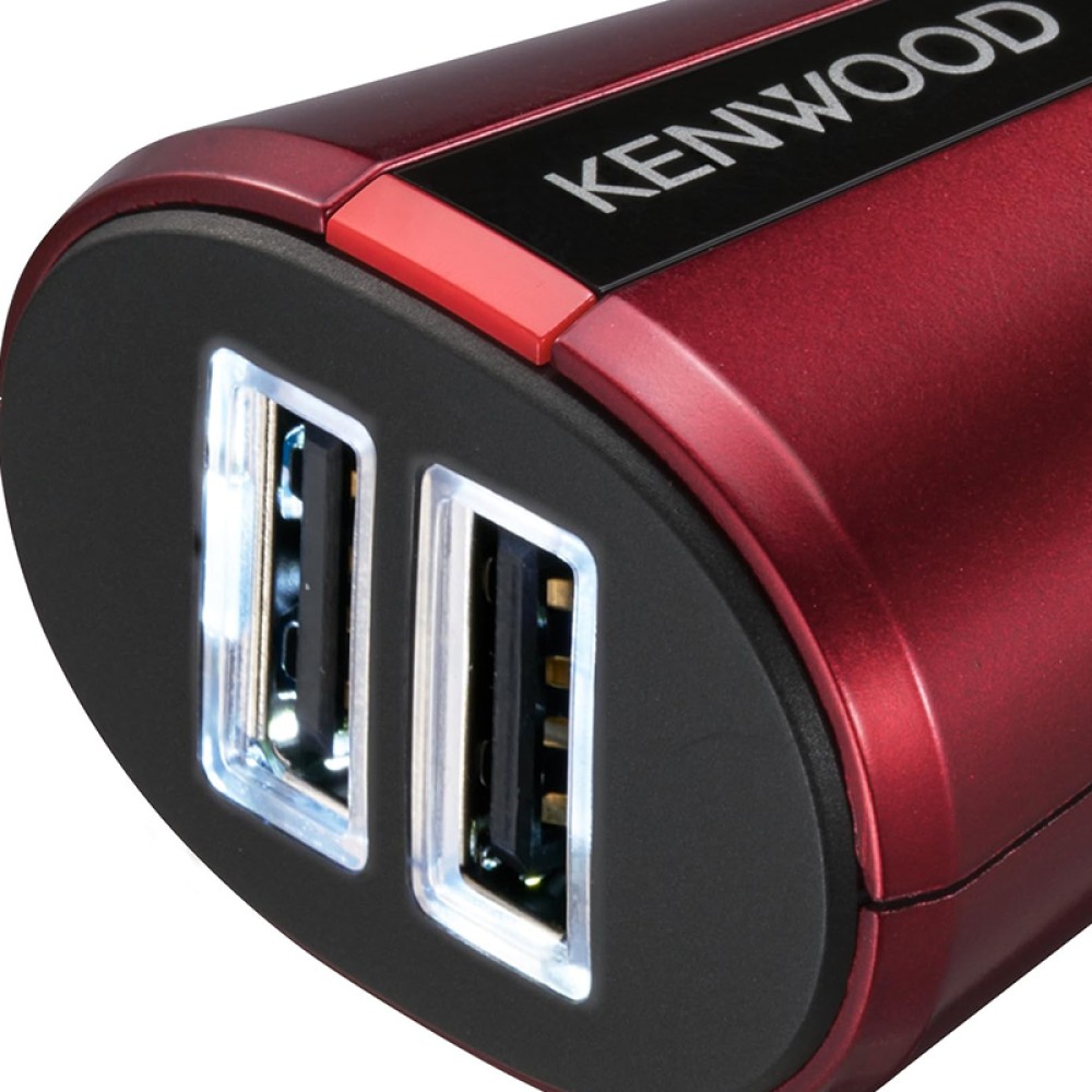 KENWOOD Stylish Cigar Socket Charger Silver CAX-CH10-R