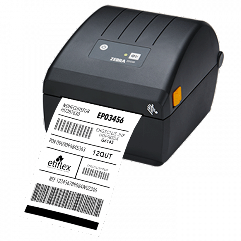 Zebra ZD220 Direct Thermal and Thermal Transfer USB Barcode Label Printer - Black